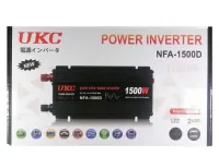 Автомобильный преобразователь инвертор UKC NFA-1500D 12V-220V с чистой синусоидой 1500W, Автопреобразователь напряжения тока AC/DC от аккумулятора