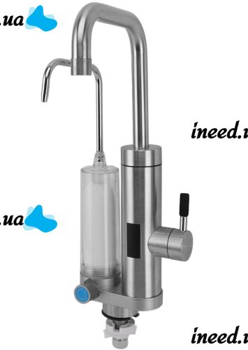Faucet ZSWK-D02 flow-through water heater with LCD display with water purification filter, Electric heater in the form of a 220V faucet bottom connection