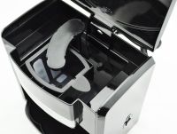 Domotec MS-0708 two-cup drip coffee maker with 2 ceramic cups, home electric tea and coffee maker 0.3L 500W Black
