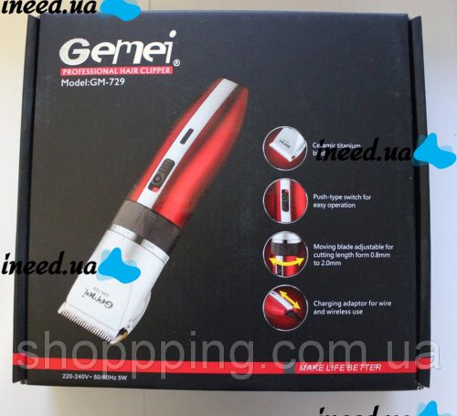 Триммер для стрижки волос Gemei GM-729