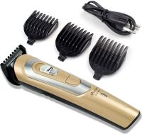 Wireless Men's Hair Clipper Gemei GM-6112 Handheld Rechargeable Beard Trimmer with Replaceable Nozzles Geemy GM-6112 