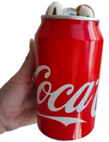 Детская плюшевая игрушка The Monsters Labubu Coca Cola 15 см, Мягкая коллекционная фигурка сюрприз Лабубу в банке Кока кола для детей