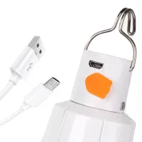 FA-3830 Emergency light bulb with 18650 battery in E27 cartridge Self-contained energy-saving LED lamp with 7300K batteries FA-3820 from USB
