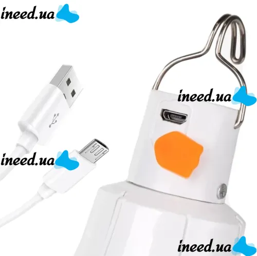 FA-3830 Emergency light bulb with 18650 battery in E27 cartridge Self-contained energy-saving LED lamp with 7300K batteries FA-3820 from USB