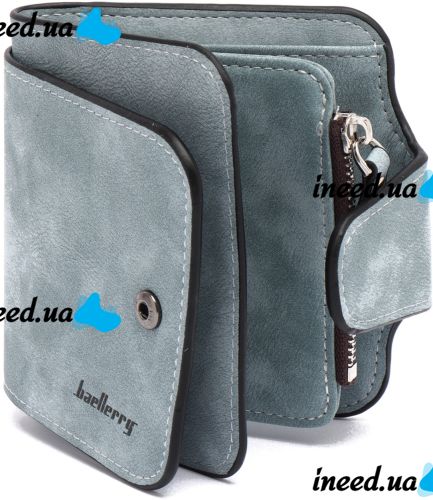 Женский замшевый кошелек Baellerry Forever Mini N 2346 Blue Jeans женское мини портмоне на 10 отделений для купюр и мелочи 10.5Х11.5 см Голубой
