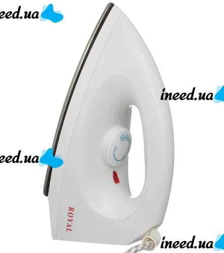 Ручной паровой утюг Royal Deluxe Dry Iron YPF-2003A с тефлоновым покрытием для сухой глажки одежды, Электрический 1000W с регулятором температуры