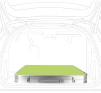 Aluminum Folding Picnic Table with Set with 4 Chairs Premier PR-FX8812 Green Camping Folding Table Suitcase Folding Table