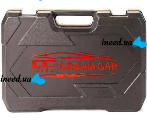 Автомобильный набор инструментов на 172 предмета Dream Car Tools ES-172 в кейсе Комплект ключей головок бит с трещоткой для машины и дома в чемодане