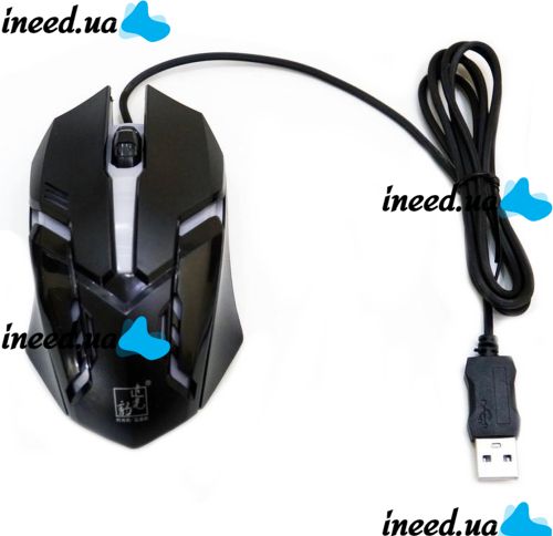 Игровой набор Gaming ZGB G21B проводная игровая клавиатура и мышь для ПК с RGB светодиодной подсветкой, Компьютерный комплект мышка и клавиатура
