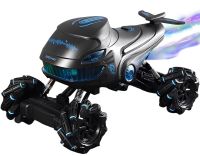 Игрушечная детская машинка автомобиль Акула S-Drift S883 с пультом ДУ, Гоночная машина 2,4 ГГц с подсветкой и паром на радиоуправлении для детей