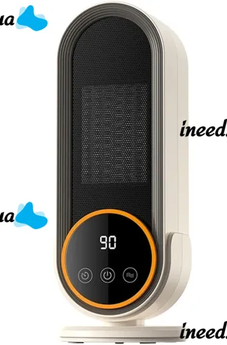 Электрический керамический обогреватель тепловентилятор Heating Fan E68S 1200W, Переносной электрообогреватель дуйка 2 режима с пультом ДУ для дома