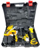Набор аккумуляторных электроинструментов DeWalt Болгарка DCG413 Перфоратор DCH263 Гайковерт DCF922 36V 5Ah, Набор инструментов 3 в 1 Деволт в кейсе