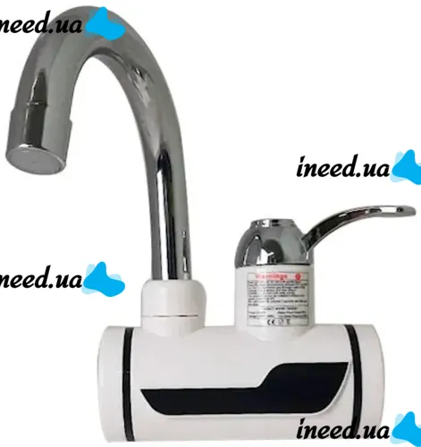 Проточний водонагрівач Delimano RX-014 3000W з LCD дисплеєм бокове підключення електричний цифровий бойлер нагрівач води у вигляді крана 220V