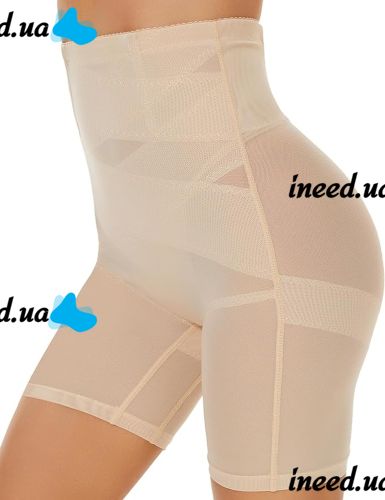 Утягивающие шорты для коррекции фигуры California Beauty Slim'n Lift, Утягивающее женское белье Слим энд Лифт Силует с завышенной талией Бежевые