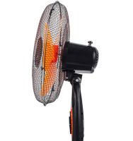 Підлоговий вентилятор Domotec MS-1619 40 см stand fan 16" дюймів 40W помаранчевий Домотек Orange на телескопічній ніжці з поворотом і нахилом
