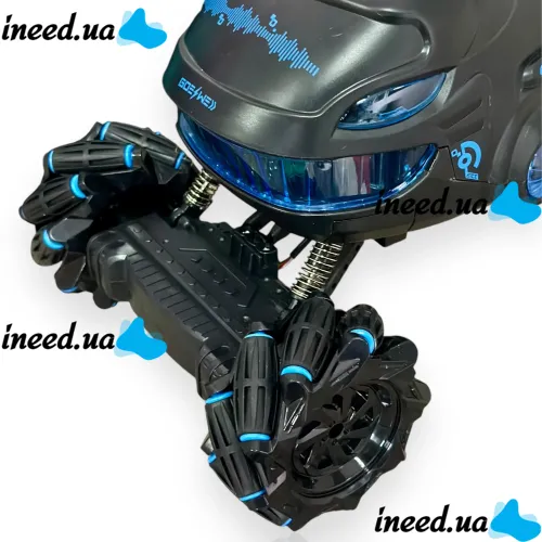 Игрушечная детская машинка автомобиль Акула S-Drift S883 с пультом ДУ, Гоночная машина 2,4 ГГц с подсветкой и паром на радиоуправлении для детей