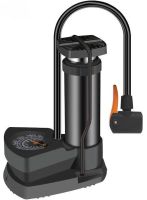 Велосипедный ножный насос Air pump AND S98-2409-Y с нипелем и манометром, Двухцилиндровый компрессор 160PSI для накачивания колес велосипеда и мячей