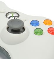 Бездротовий джойстик Microsoft Xbox 360 White оригінальний ігровий геймпад, вібраційний контролер для приставки і ПК на батарейках Білий