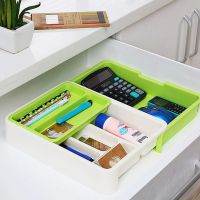 Универсальный раздвижной органайзер Expandable Drawer Organizer 34Х36.5Х5.5 см для кухонных столовых приборов, ложек и вилок в выдвижной ящик
