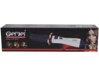 Фен-расческа для сушки волос Gemei GM-4826 1000W вращающийся фен стайлер, расческа браш, мультистайлер для укладки, завивки и локонов Geemy