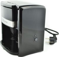 Domotec MS-0708 two-cup drip coffee maker with 2 ceramic cups, home electric tea and coffee maker 0.3L 500W Black