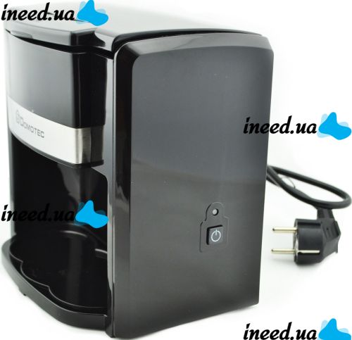 Domotec MS-0708 two-cup drip coffee maker with 2 ceramic cups, home electric tea and coffee maker 0.3L 500W Black