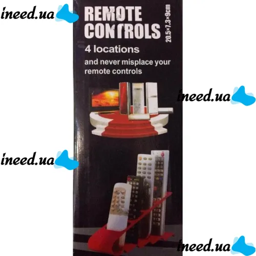 Подставка для пультов на 4 отделения Remote Controls Rack для дома, Органайзер для домашнего пульта дистанционного управления 4 секции