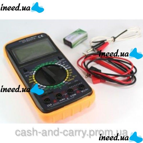 Цифровой профессиональный мультиметр Digital DT9207A тестер