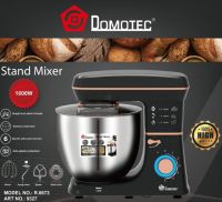 Кухонный планетарный миксер тестомес Domotec R-6673 с чашей 12л и насадками, Стационарный настольный миксер измельчитель для замешивания теста 1800W