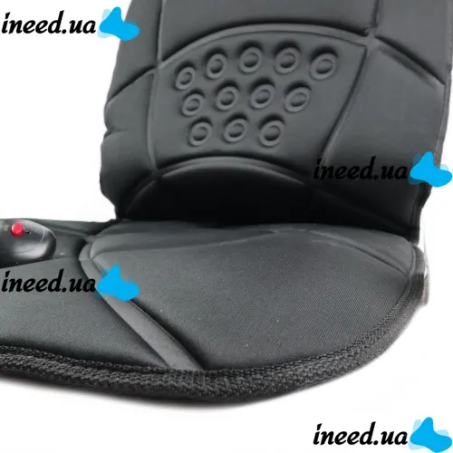 Массажная накидка с подогревом Massage Cushion HL-889B для сидения в автомобиле, Чехол с массажером для кресла LY-408 от сети и прикуривателя