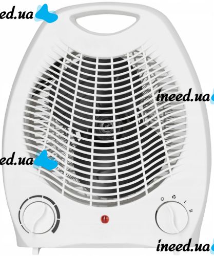 Електричний тепловентилятор Domotec MS - 5901 дуйка з 3 режиму терморегуляції і ручкою, підлоговий обігрівач для будинку на 22 кв. м. 2000W Білий