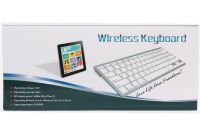 Беспроводная ультратонкая Bluetooth клавиатура Wireless Keyboard X5 Silver для ПК компьютера и планшета с блютуз на батарейках X-5 Серебряная