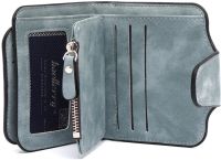 Женский замшевый кошелек Baellerry Forever Mini N 2346 Blue Jeans женское мини портмоне на 10 отделений для купюр и мелочи 10.5Х11.5 см Голубой