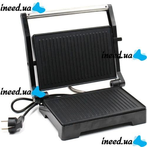 Electric grill Domotec MS-7708 1000W contact clamping electric grill for meat and vegetables, sandwich maker, sandwich maker with non-stick coating
