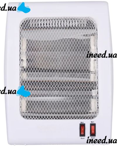 Кварцевый инфракрасный обогреватель Esperanza QH-800A 800W Белый напольный электрообогреватель 2 режима, настольный электрический
