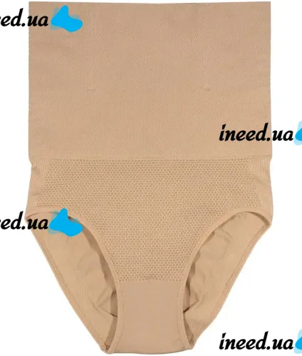Жіночі коригувальні трусики Spanx Higher Power шорти із завищеною високою талією, стягуючі безшовні труси для стегон з високою посадкою бежеві