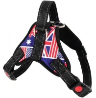 Нейлоновая шлейка жилет для выгула собак, щенков Dog Harness Set нагрудный регулируемый ремень для животных с грудным обхватом для домашних питомцев