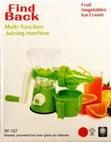 Ручная портативная соковыжималка Multi-Function Juicing Machine RF-707 для фруктов и овощей с зажимом, Шнековая многофункциональная