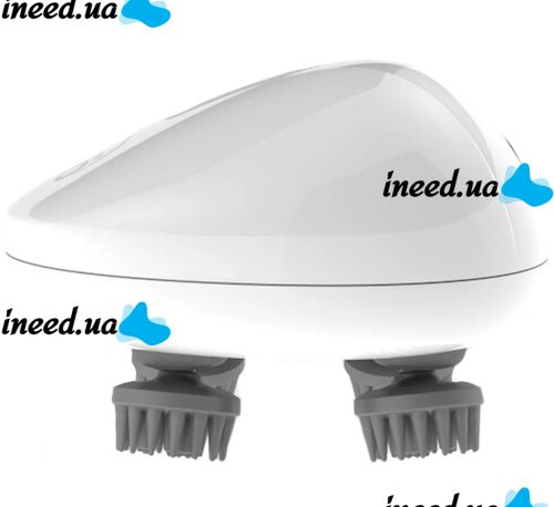 Беспроводной водонепроницаемый массажер Smart Scalp Massager QSK-701 для головы, шеи и плеч Аккумуляторный Media-Tech MT6524 для кошек и собак Белый