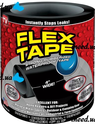 Сверхпрочная водонепроницаемая лента Flex Tape 10 см скотч-лента Флекс Тайп 10см маленькая