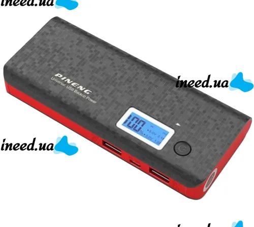 Портативное зарядное устройство PINENG PN-968 Power Bank 10000 mahс LCD дисплеем