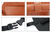 Автомобильный кожаный органайзер для заднего сиденья Folding Dinner Posture Back Handing Bag на спинку переднего сидения