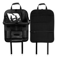 Автомобильный кожаный органайзер для заднего сиденья Folding Dinner Posture Back Handing Bag на спинку переднего сидения