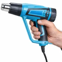 Промышленный сетевой фен Мakita HG5030K 1600W с 4 насадками 2 режима для пайки снятия краски и термоусадки, тепловой строительный фен от сети