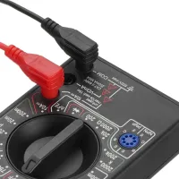 Универсальный цифровой мультиметр Digital DT700B со звуком, Звуковой тестер для контроля постоянного и переменного напряжения с щупами Черный