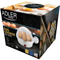 Электрическая яйцеварка для приготовления 7 яиц на пару Adler AD-4459 360W, Мини аппарат пароварка для варки яиц 360Вт с автовыключением от сети
