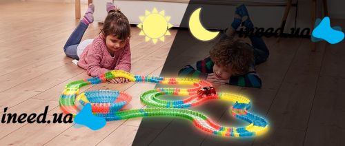 Детский гибкий трек Magic Tracks, Гибкий гоночный трек Меджик Трек Оригинал 220 деталей