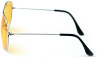 Водительские очки ночного видения для вождения ночью Night View NV Glasses, желтые поляризационные антибликовые авиаторы антифары с защитой для глаз