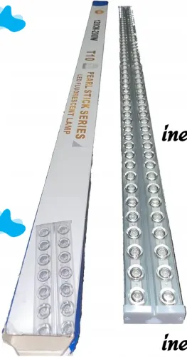 Светодиодная потолочная лампа с линзами Tube Light T10 120 см 6500K Электрический модульный светильник фонарь на стену SMD 36W от сети 220V Белая
