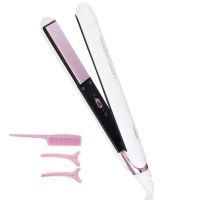 Professional Iron Straightener VGR V-505 for Straightening and Curling Hair with Temperature Control, Curling Iron Curling Iron 50W White